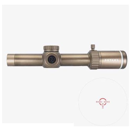 RITON 3 TACTIX Scope 1-8X24 30MM SFP ILLUM Ot Reticle FDE