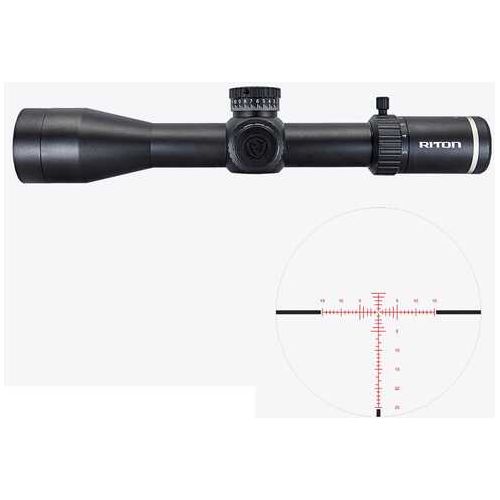 Riton Optics X7 Conquer 3-24X 50mm Obj 35-4.60 ft @ 100 yds FOV 34mm Tube Black Finish Illuminated G7