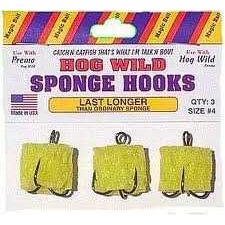 Magic Bait Mb Hog Wild Sponge Hooks #4 3Pk