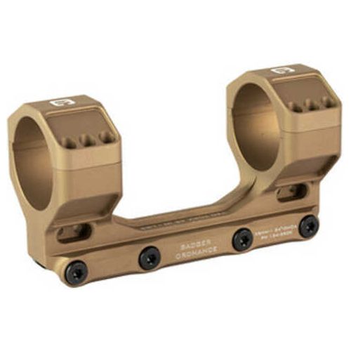 Badger Ordnance Condition One Max Mount 34mm 1.54" Height Fits Picatinny Anodized Finish Tan 154-340k