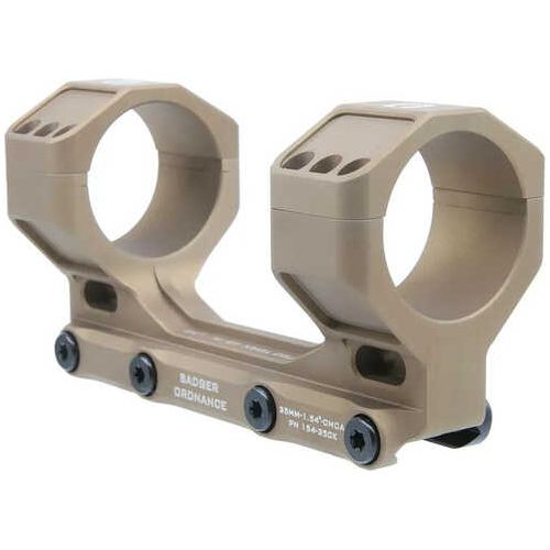 Badger Ordnance Condition One Max Mount 35mm 1.54" Height Fits Picatinny Anodized Finish Tan 154-350k