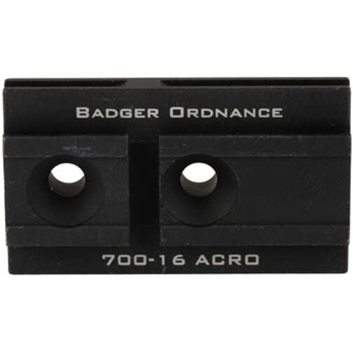 Badger Ordnance C1 12 O'clock Top Optical Platform Fits Aimpoint Acro For Use With C1 Arc Anodized Finish Black 700-16b