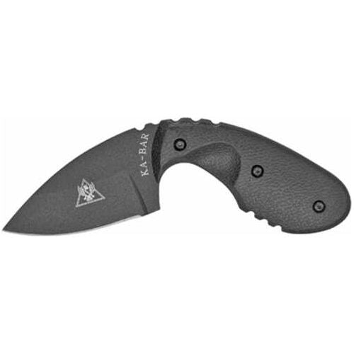 KABAR TDI Investigator 2.71" Fixed Blade Knife Drop Point Plain Edge AUS 8A/Stainless with Black Finish Nylon/Fiberglass