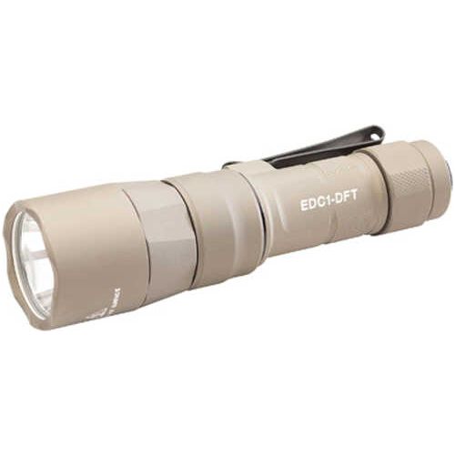 Surefire Everyday Carry Light (EDC-1-DFT) Dual-Fuel Turbo Flashlight 650 Lumens Anodized Finish Tan DC1-DFT-TN