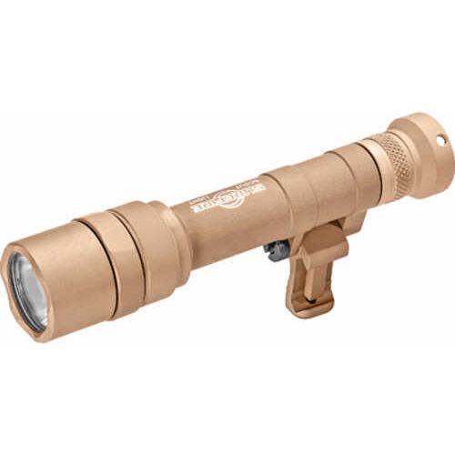 Surefire M640U Scout Pro Flashlight LED 1000 Lumens Tan Finish 1913 Picatinny Mount installed MLOK included Z68 On