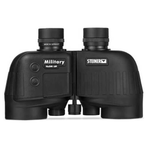 Steiner Military Binocular 10x 50mm Objective Matte Finish Black Includes Case Cleaning Cloth. Neck Strap Objective Cove