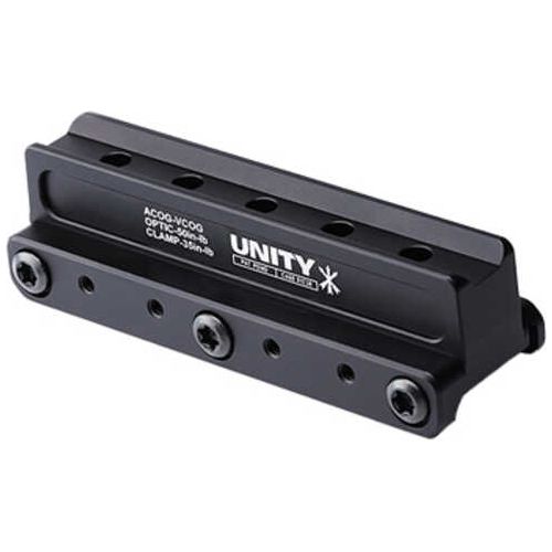 Unity Tactical Fast Red Dot Mount 2.05" Optical Height Compatible With Acog/vcog Footprints Anodized Finish Black Fst-co