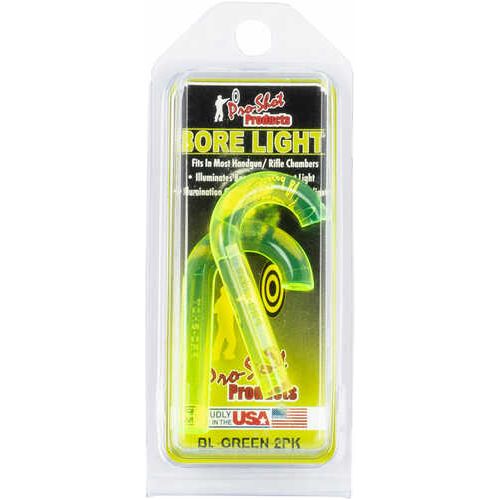 PROSHOT Bl-Green-2Pk Uv Bore LGHT Illuminator 2Pk