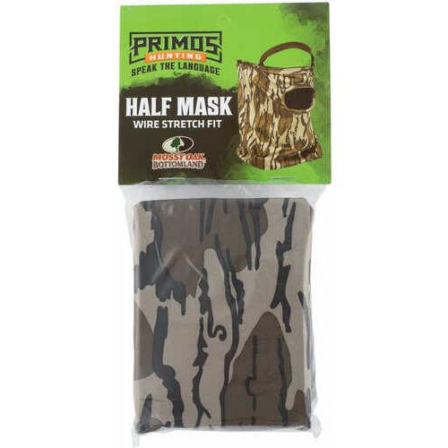 Primos Stretch Fit Half Face Mossy Oak BottomLand