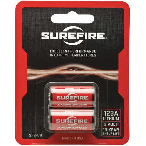 Surefire Cr123A 3V Lithium 1550 mAh 2 Pack