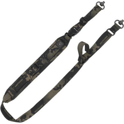 Grovtec US Inc QS 2-Point Sentinel Sling With Push Button Swivels Adjustable MultiCam Black For Rifle/Shotgun