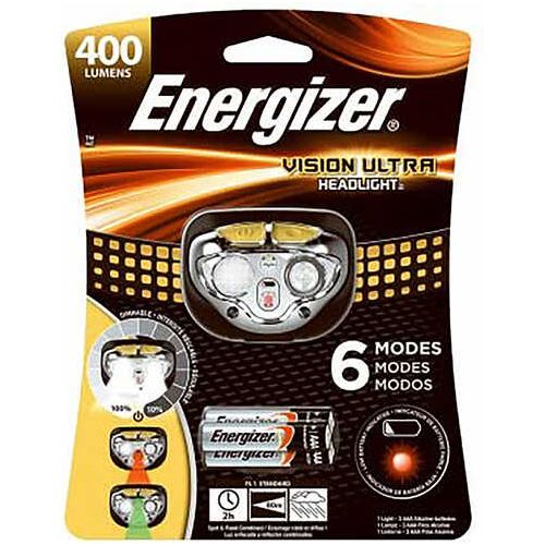 Energizer Vision Ultra HD Headlamp 450 Lumens W/AAA BATT