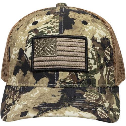 Outdoor Cap USA Flag Veil Whitetail/Brown Adjustable Snapback OSFA Structured