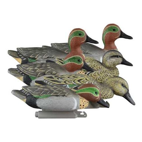 Higdon Outdoors 19943 Standard Teal Green Wing Species Multi Color Foam Filled 6 Pack