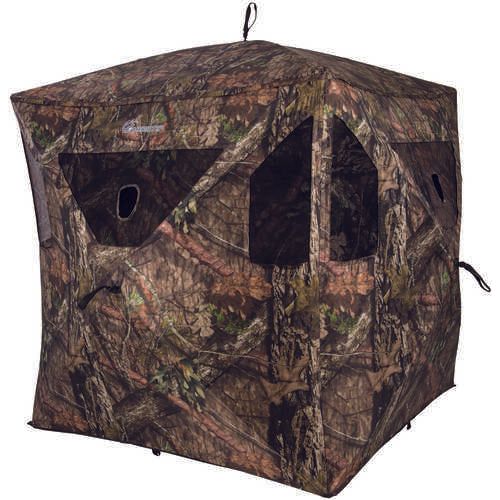 Ameristep Brickhouse Ground Blind Hub-Style Mossy Oak Break-Up Country 300 Durashell Plus 67" High 75" Wid