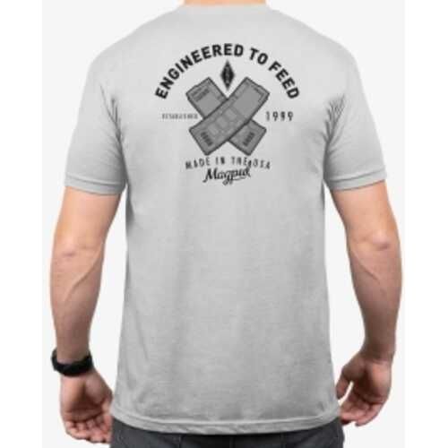 Magpul Mag1280-041-s T-shirt Engineered To Feed Stone Gray Heather Cotton/polyester Short Sleeve Small