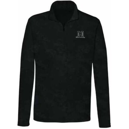 Hornady 99597L Performance 1/4 Zip Black Long Sleeve Large