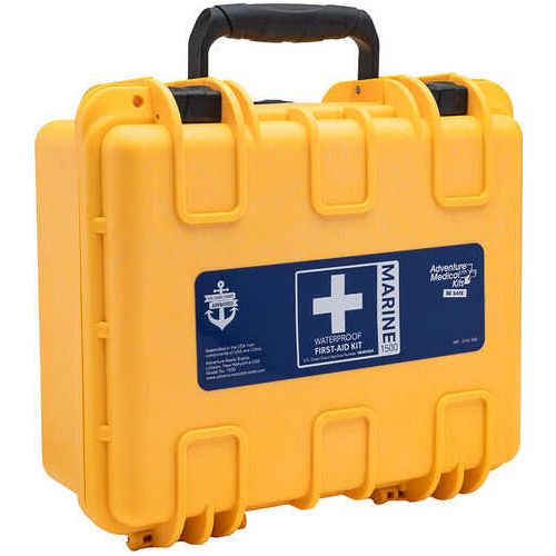 Adventure Medical Kits 01151500 Marine 1500 Treats Injuries/Illnesses Dust Proof Waterproof Yellow