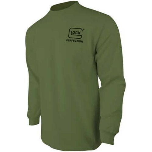 Glock Ap96065 Born In Austria Military Green Pre-shrunk Cotton Long Sleeve Small