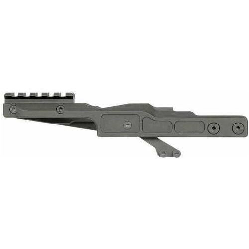 Midwest Industries Alpha Optic Mount Black Anodized Hardcoat Aluminum/Steel AK Series Handguards C