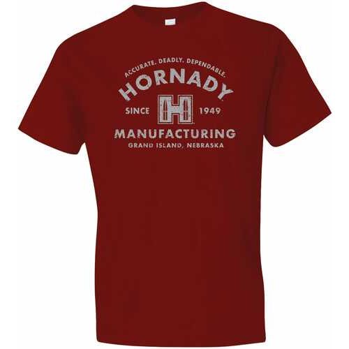 Hornady Gear 31422 T-shirt Mfg Cardinal Short Sleeve Medium