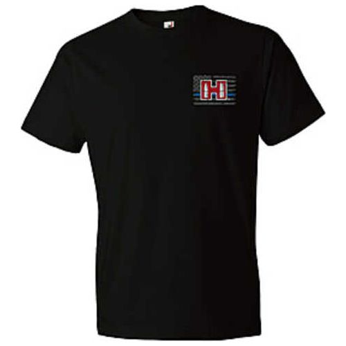 Hornady Gear 30765 Hornady T-shirt Blue Line Black Short Sleeve 2xl