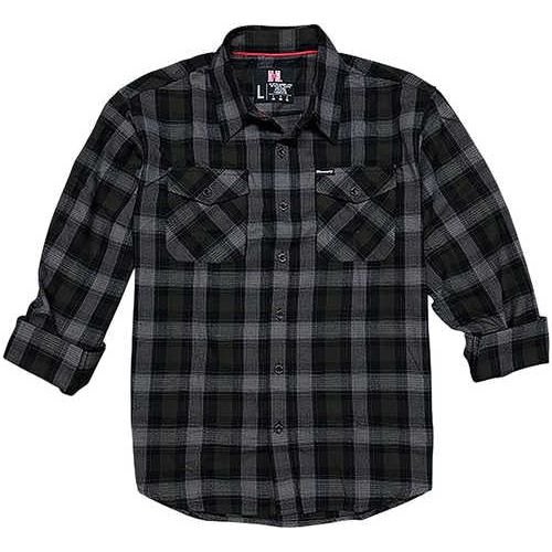 Hornady Gear 32214 Flannel Shirt Xl Olive/Black/Gray, Cotton/Polyester, Relaxed Fit Button Up