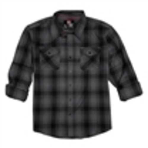 Hornady Gear 32225 Flannel Shirt 2xl Gray/black, Cotton/polyester, Relaxed Fit Button Up