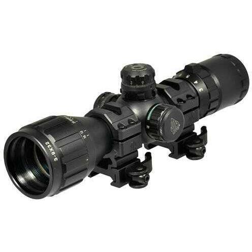 Leapers UTG 3-9X32 1" BugBuster Scope, AO, RGB Mil-dot, QD Rings