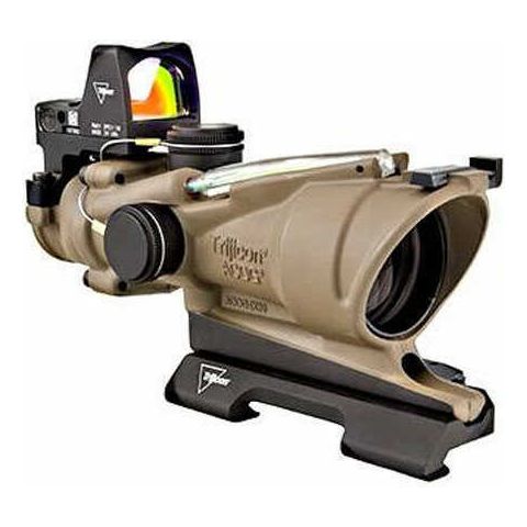 ACOG TA31 4x32 Rifle Scope with 3.25 MOA RMR Type 2 Sight Quick Release Mount FDE