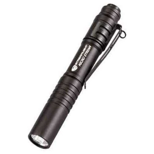 Streamlight Microstream Flashlight White LED 45 Lumens 1x AAA Battery Black 66318