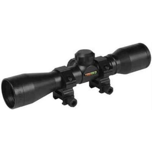 Truglo 4X32 Compact Scope Series Rimfire Rifle 32 Duplex Matte 1" Mounting Rings Included Waterproof Fogproof