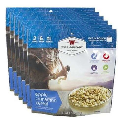 Wise Foods RW05-008 Outdoor Kit Appalachian Apple Cinnamon Cereal Breakfast Entree 6 Per Case 2.5 Servings