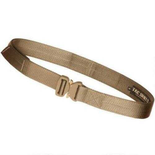 TacShield Gun Belt Tactical 1.75" W/Cobra Buckle, Medium, Coyote , Model: T303MDCY